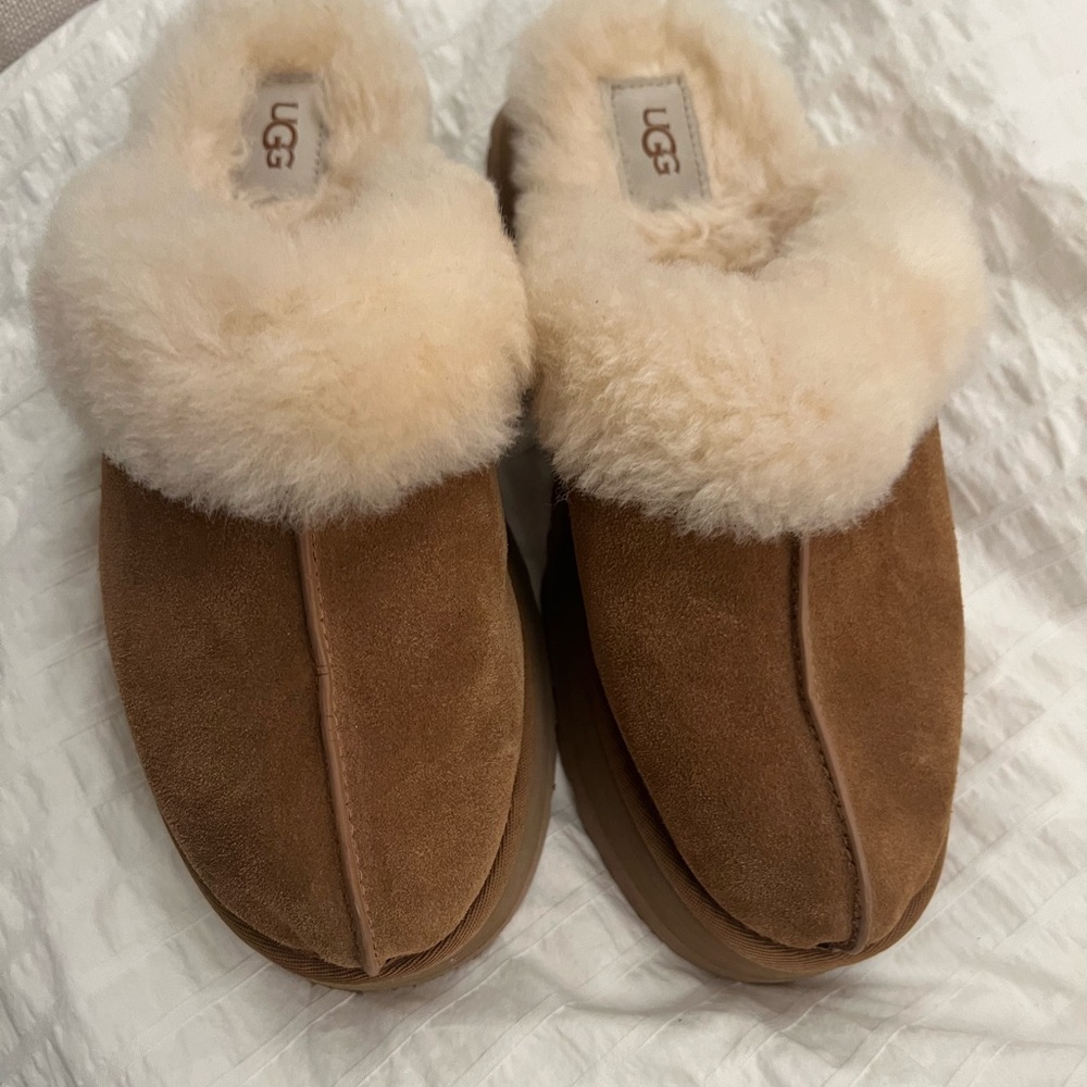 UGG Brown Shearling Slippers